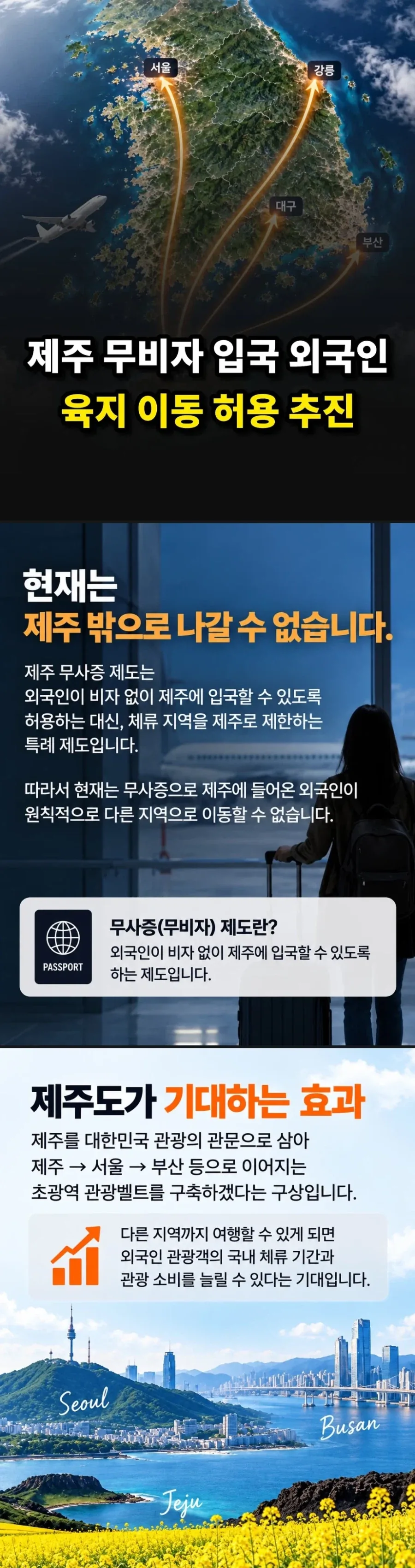 제주 무비자 입국 외국인, 육지 이동 허용 추진_1.webp