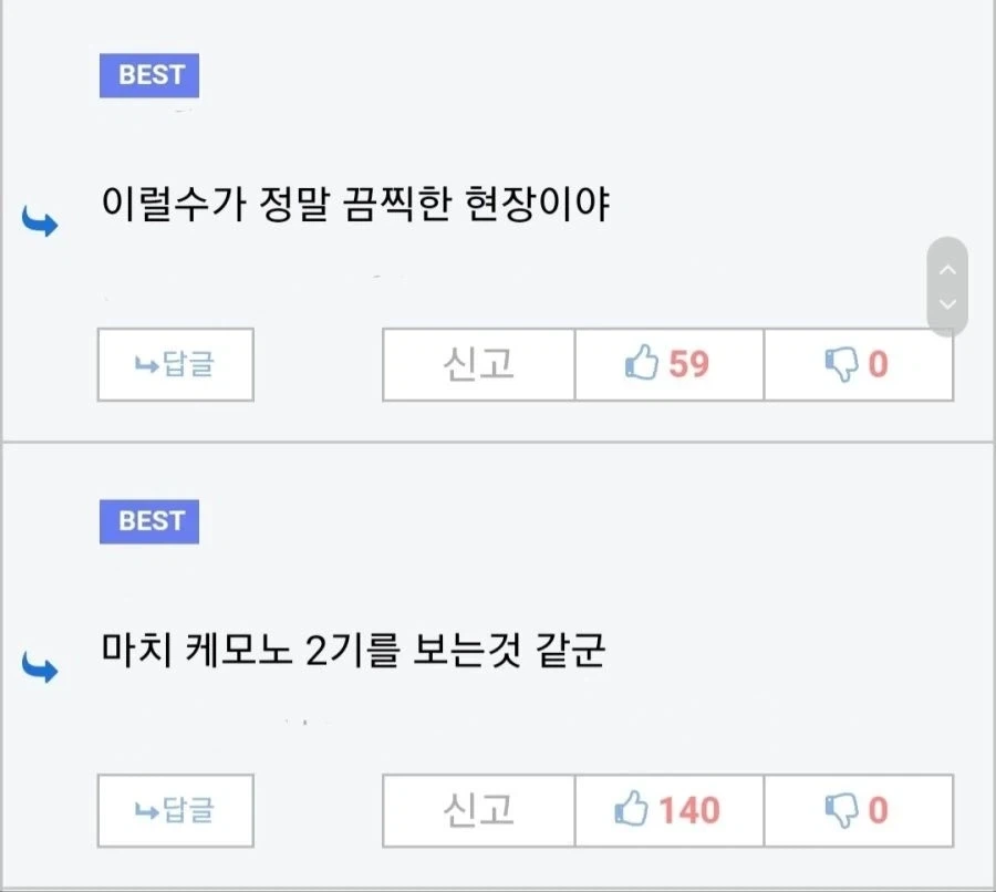 케모노 1기를 보는 것 같은 댓글 VS 케모노 2기를 보는 것 같은 댓글.jpg_5.webp