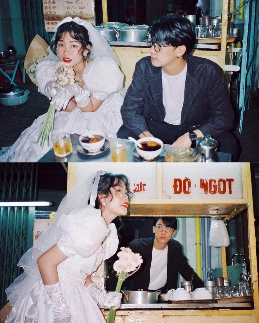 80년대 홍콩의 신혼부부 사진으로 유명한 사진_3.webp