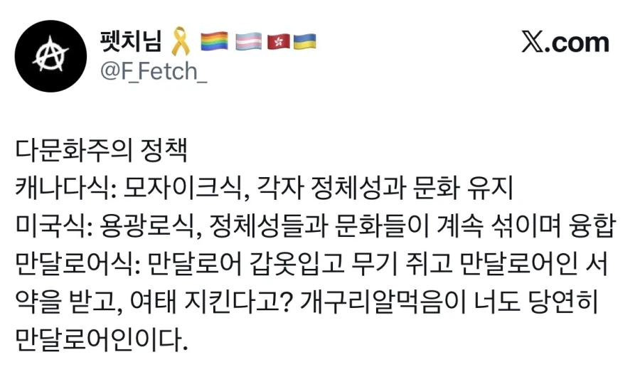 한국은 다문화가 아니라 다인종 단일문화국가를 원하는 것 같다.jpg_3.webp