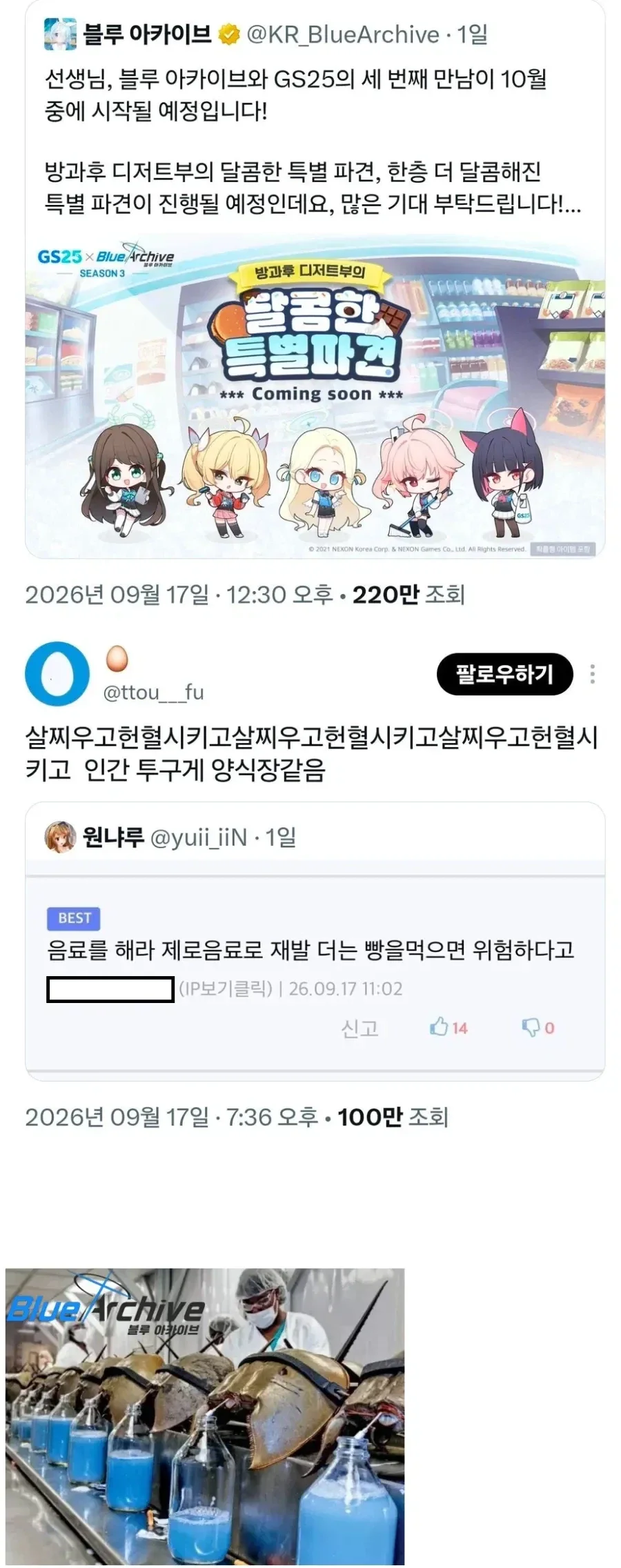 투구게 취급받고 있다는 블루 아카이브 유저들.jpg_1.webp