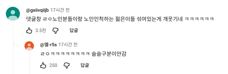 안원잘부 트로트편 댓글창 개웃기네 ㅋㅋㅋ_5.webp