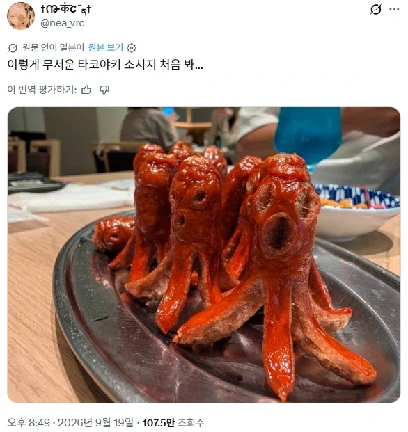 이렇게 무서운 문어 소시지 처음 봐.x_1.webp