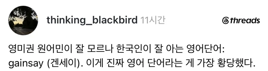 영미권 원어민보다 한국인에게 익숙한 단어.jpg_1.webp