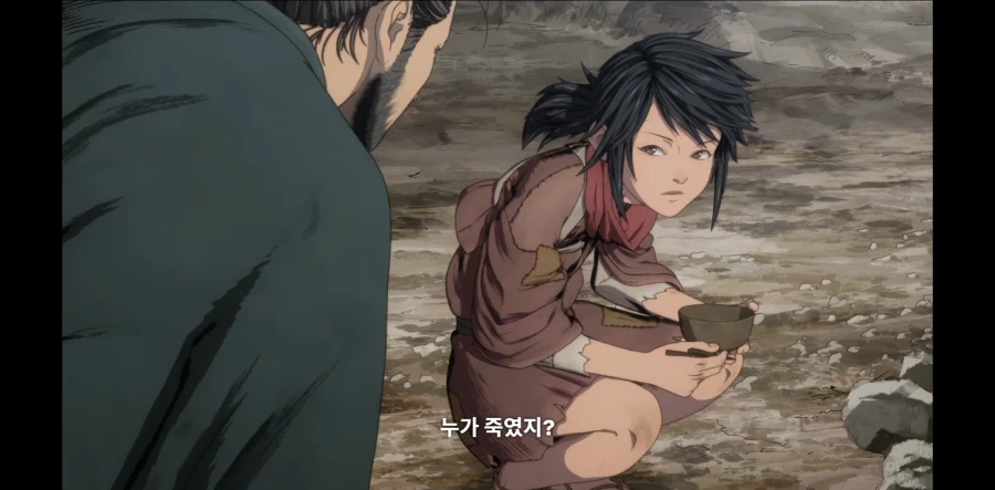 가족을 잃은 아이를 달래주는 무사시_3.webp