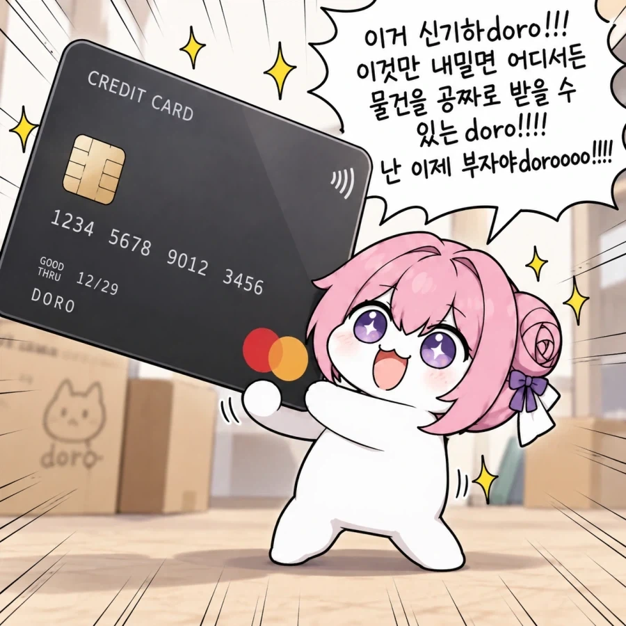 마법의 카드를 주운 도로롱_1.webp
