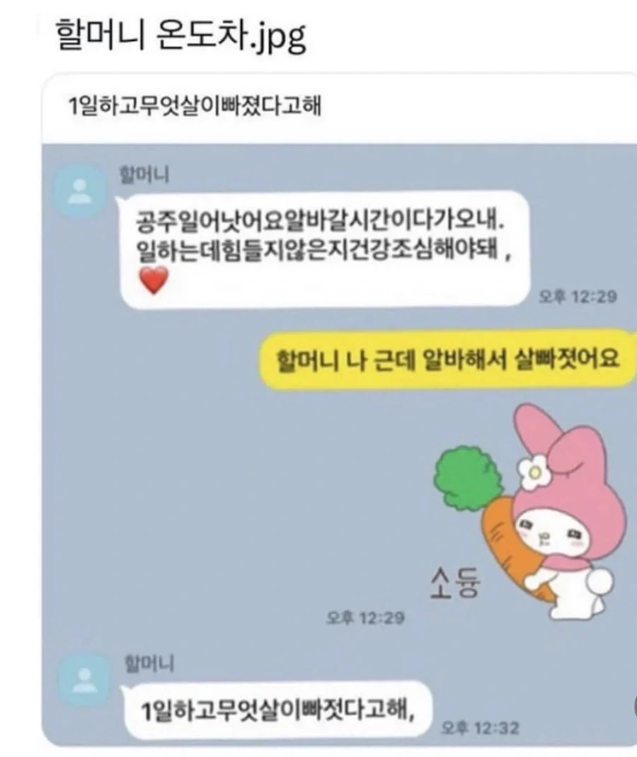 MBTI T인 할머니의 손녀와 카톡_1.webp