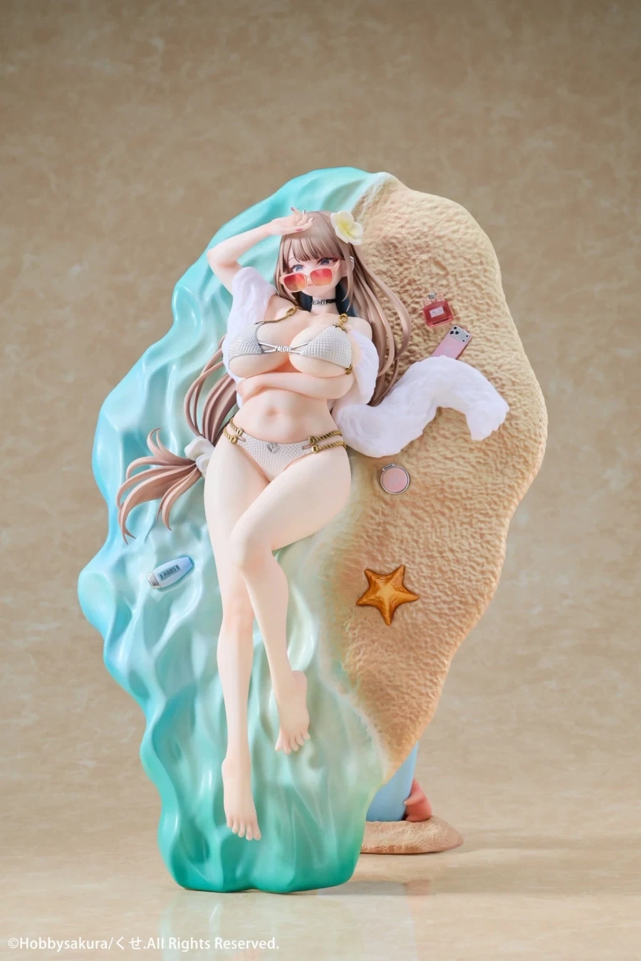 [하비 사쿠라] 1/7 쿠세 - 후유야마 아사코：서머 비치 데이트 채색 원형_3.webp