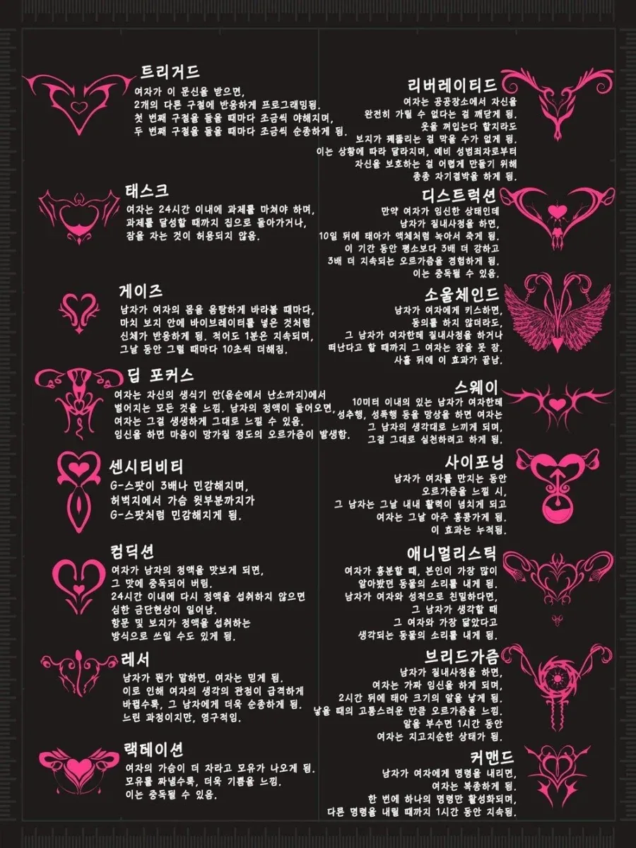 쓸데없는 잡지식 자궁문신 백과사전_2.webp