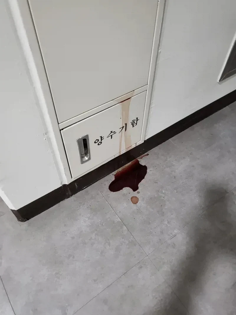 추석 명절 양수기함에서 흘러내리는 핏물.jpg_1.webp