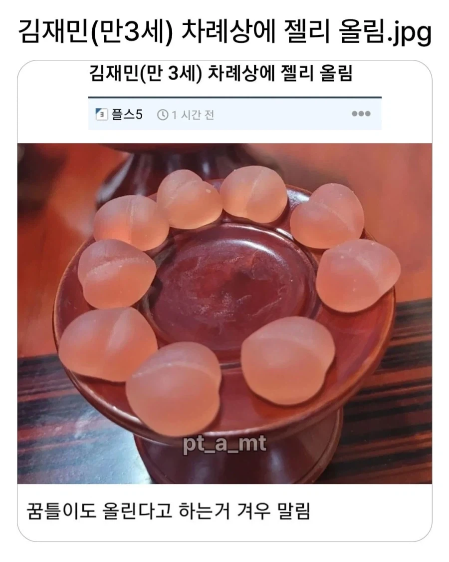 김재민(만 3세) 차례상에 젤리 올려..._1.webp