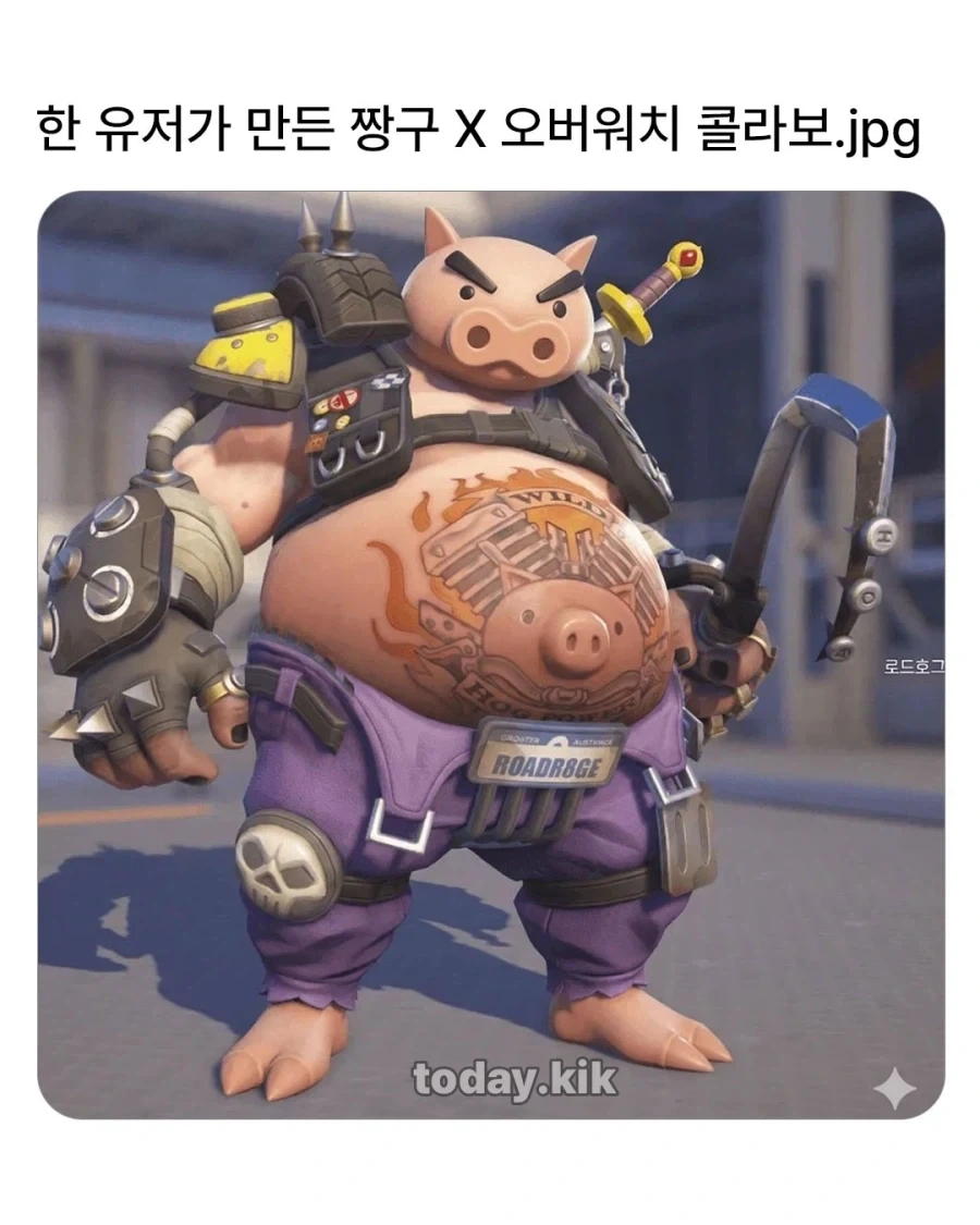 팬이 만든 오버워치 짱구 콜라보 스킨_1.webp