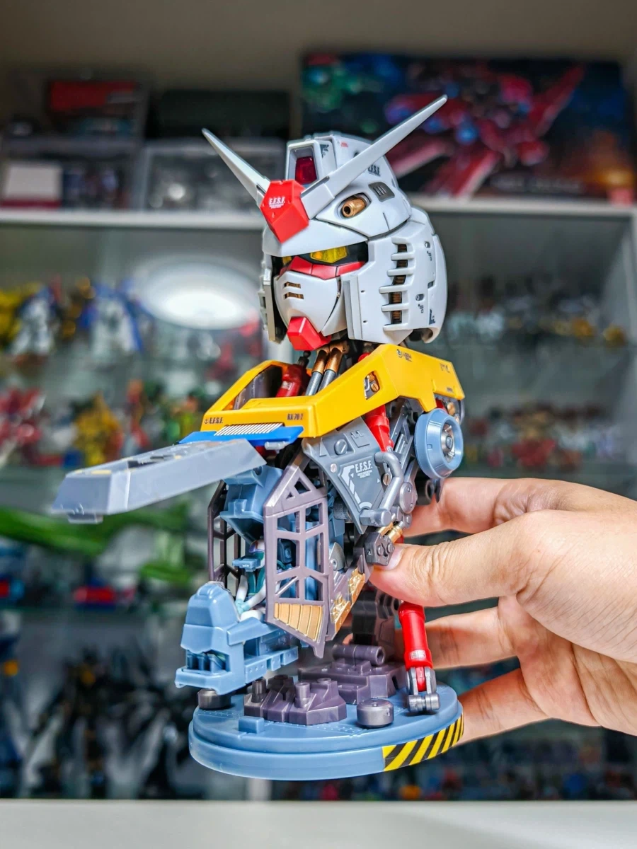 [반다이가샤폰] 엑시드 모델 트리니티 RX-78-2 건담. 해치 풀 오픈 이미지_2.webp