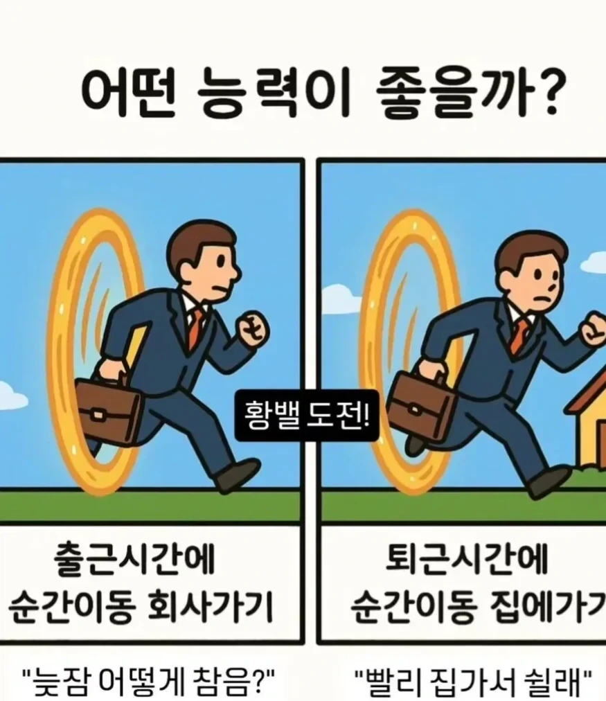 순간이동 출근 vs 퇴근_1.webp