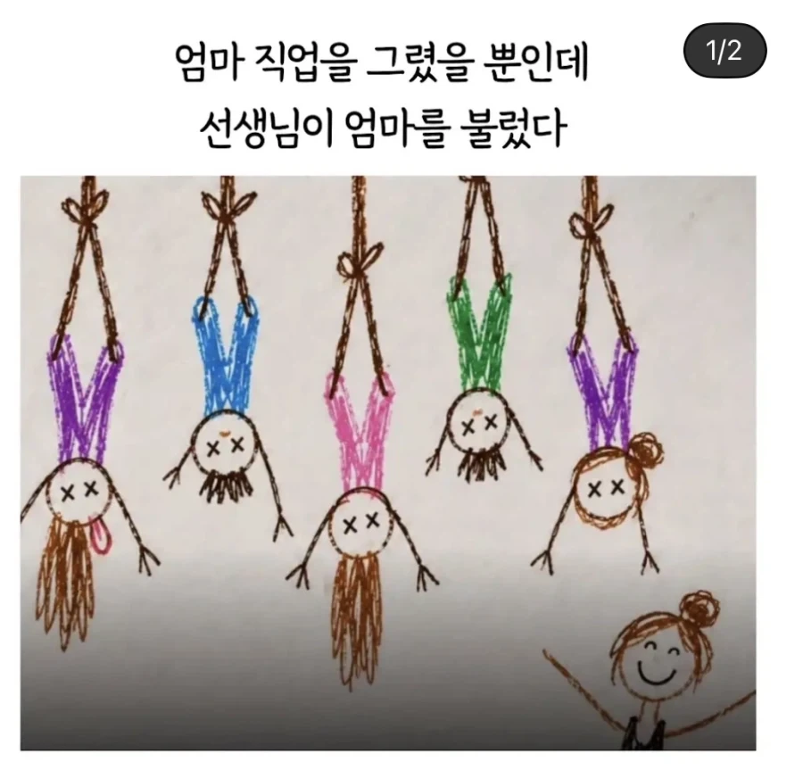 엄마 직업을 그렸을 뿐인데 엄마가 소환됨.jpg_1.webp