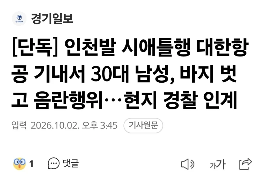 대한항공 기내서 30대 남성, 바지 벗고 음란행위_1.webp