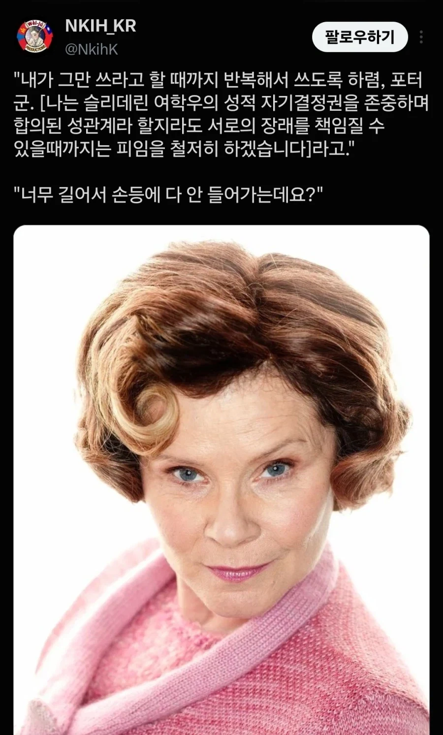 해리포터)갑자기 맞는말 하는 엄브릿지_1.webp