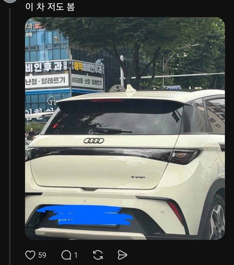 Byd 아우디 엠블렘 튜닝 차량을 본 현직 아우디 딜러_3.webp