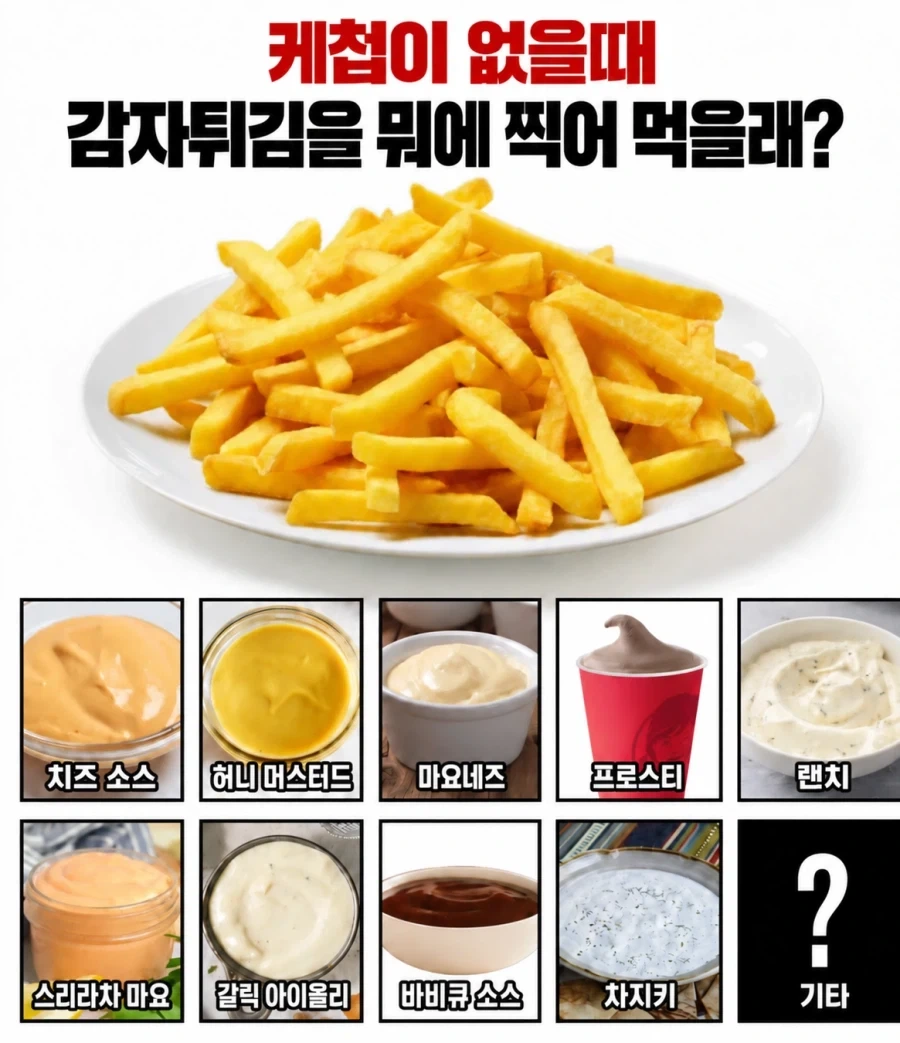 케찹 없을때 감튀 어디 찍어먹을래?_1.webp