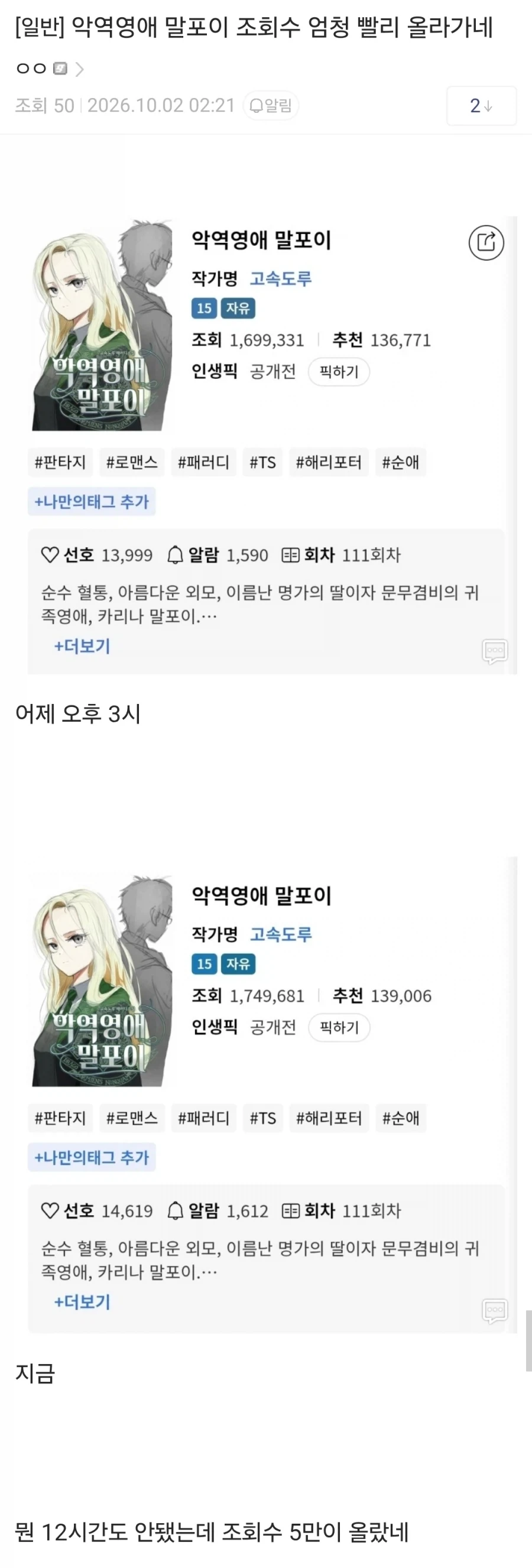 해리포터)진짜 개떡상 중인 악역영애 말포이_1.webp