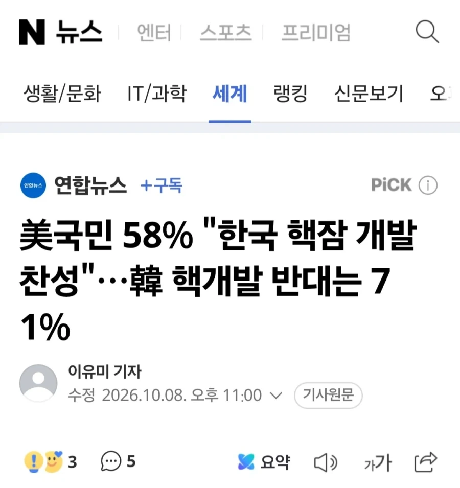 미국인 58% 한국이 핵잠수함 보유해야한다_1.webp