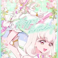 [너와 아이돌 프리큐어♪] 코믹스판 작가의 프리룬 생일 축하 일러스트