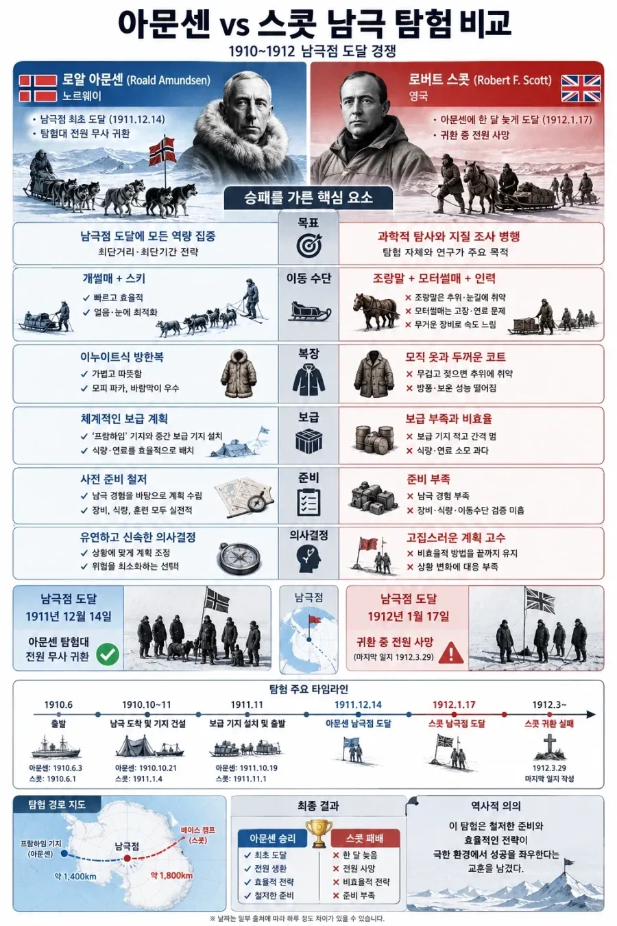 두 국가의 자존심을 건 단두대 매치인 남극점 레이스 요약_1.webp