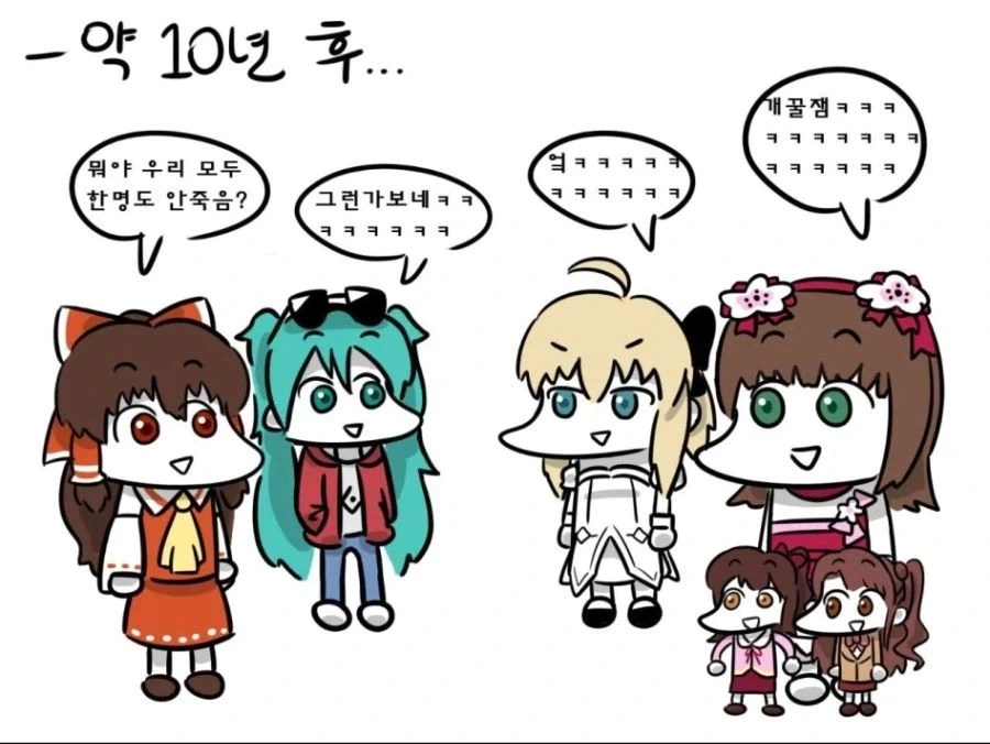 동방,타입문,보컬로이드,아이마스 묶일때 아이마스 저평가 되는게 슬픔_1.webp