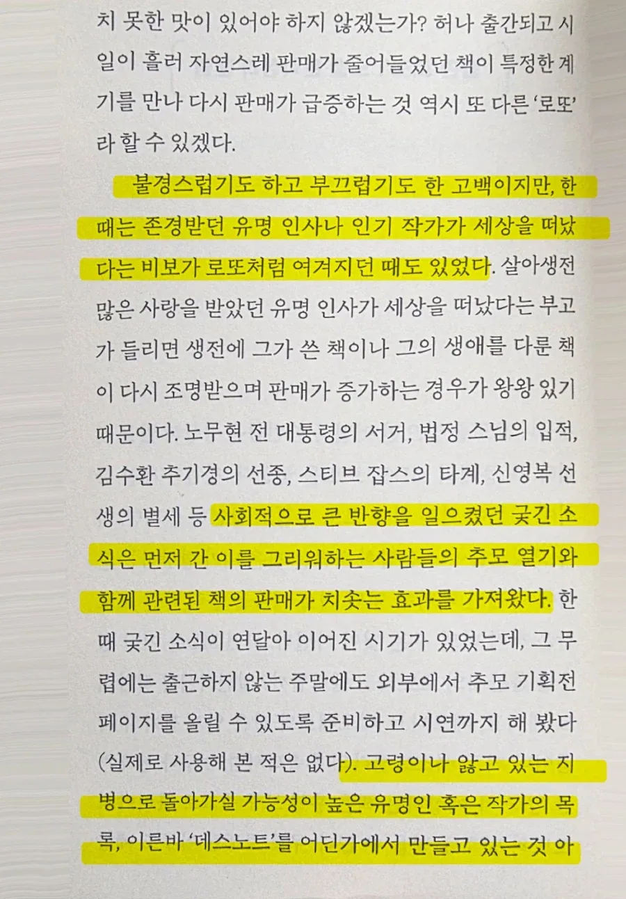 유명인이 죽으면 판매량이 올라가는 업계_1.webp