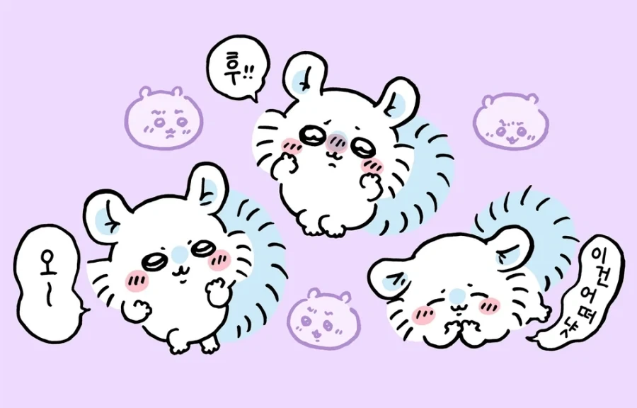 치이카와) 모몽가의 귀여운 표정 3종 세트...랑 치이카와_1.webp