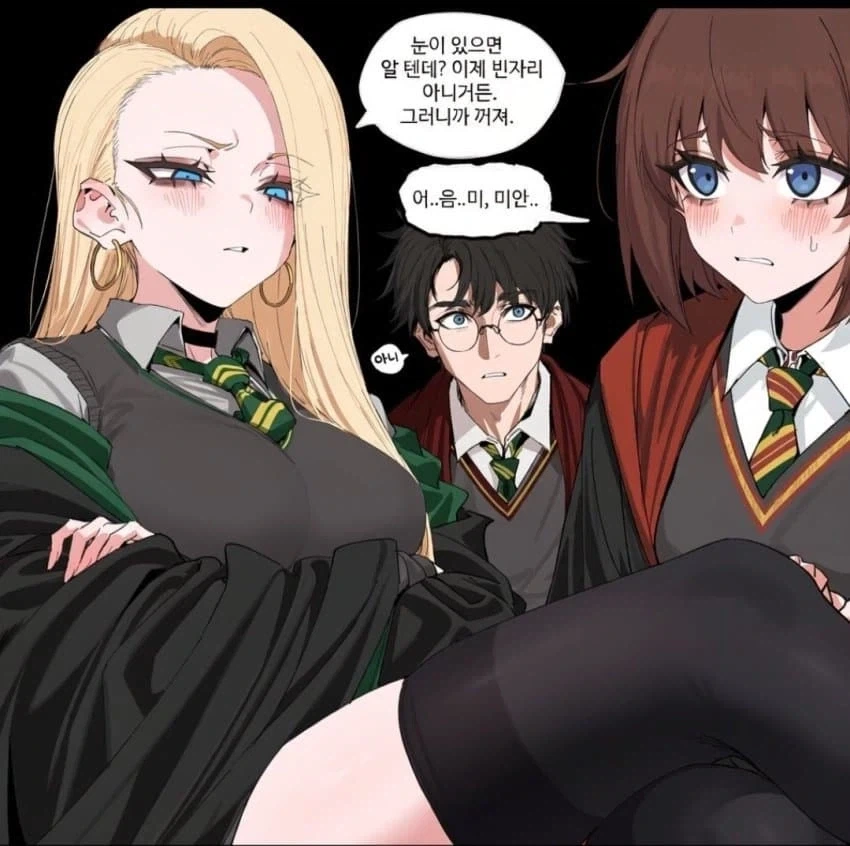 네 옆에 앉으려면 허락이라도 받아야 하나 포터?_3.webp