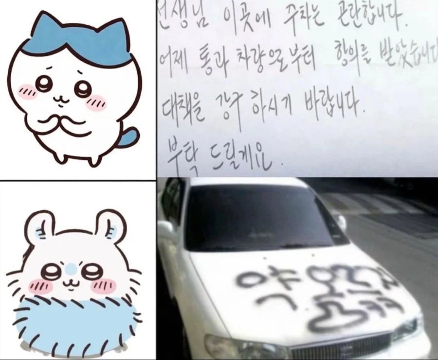 치이카와로 보는 주차 갈등 해결법_2.webp