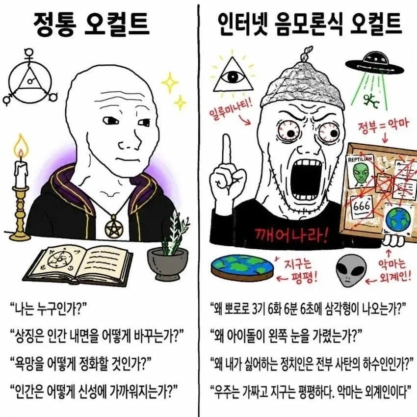 정통 오컬트 vs 현대 오컬트_1.webp