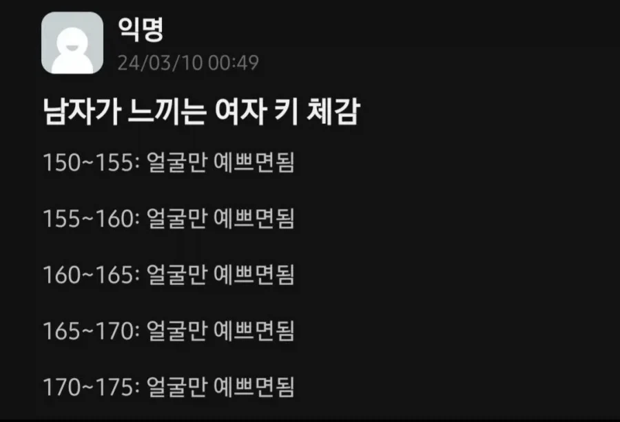 대부분의 남자가 느끼는 여자 키 체감_1.webp