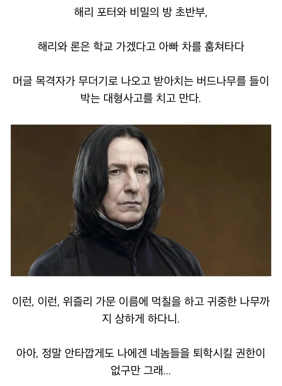 해리포터) 스네이프 ㄹㅇ 해리를 꼽주기 위해서라면 뭐든 가능했구나_1.webp