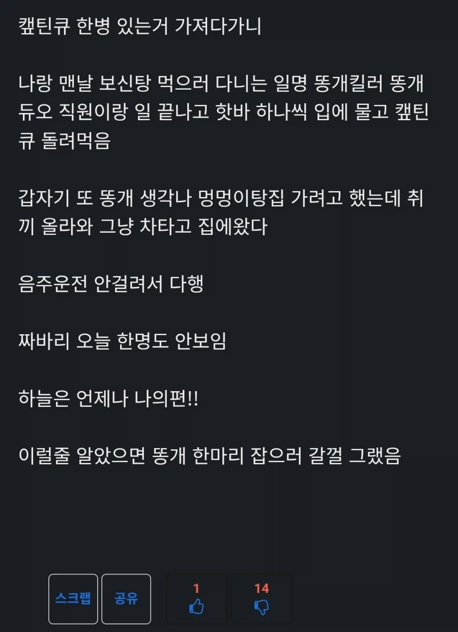 얘는 음주운전이 뭐가 자랑이라고 이래 글을 올려 둠?_1.webp