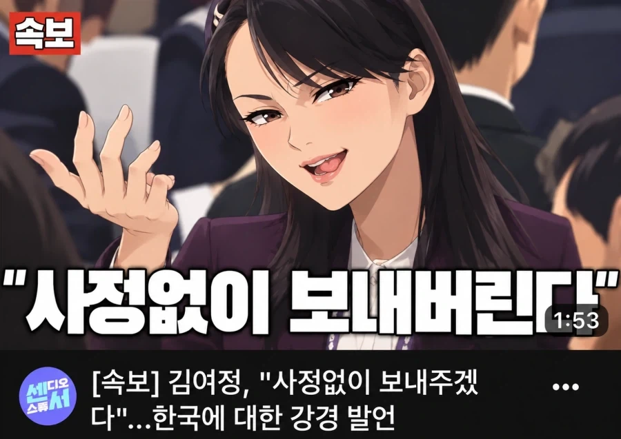 사정없이 보내주겠다는 김여정 모에화_1.webp