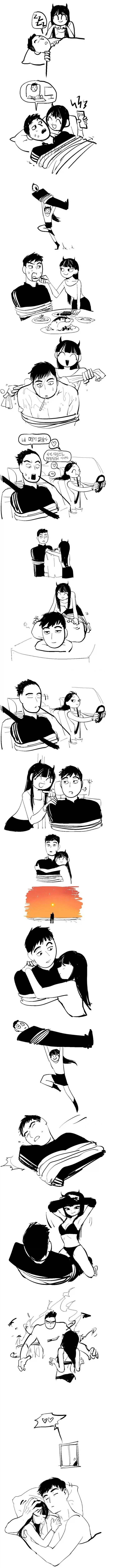 남친을 리프레쉬 해주는 여친_1.webp