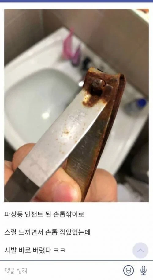 녹슨 손톱깎이로 발톱깎다가 ㅈ될뻔함.jpg_2.webp