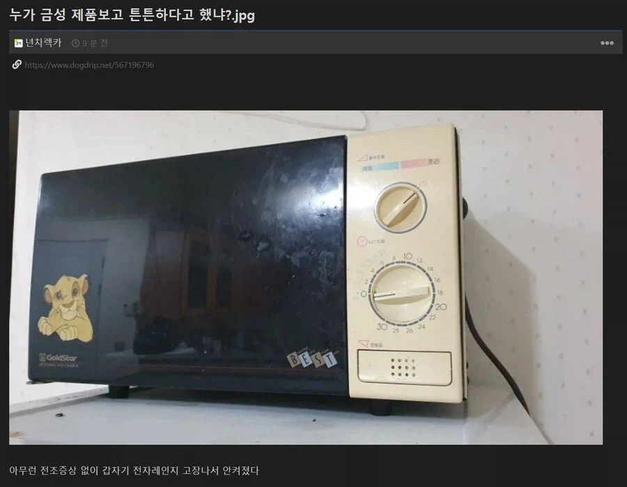 금성 제품 튼튼하다는 거 다 구라임_1.webp