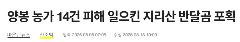 곰이 똑똑하다는걸 보여주는 국내 사건_4.webp