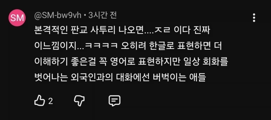 판교 사투리에 대한 교포들의 지적 댓 ㅋㅋ_4.webp
