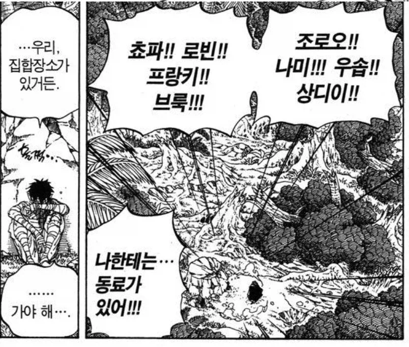 원피스 루피가 진짜 정신적으로 벼랑끝에 있을때만 나오는 자세_3.webp