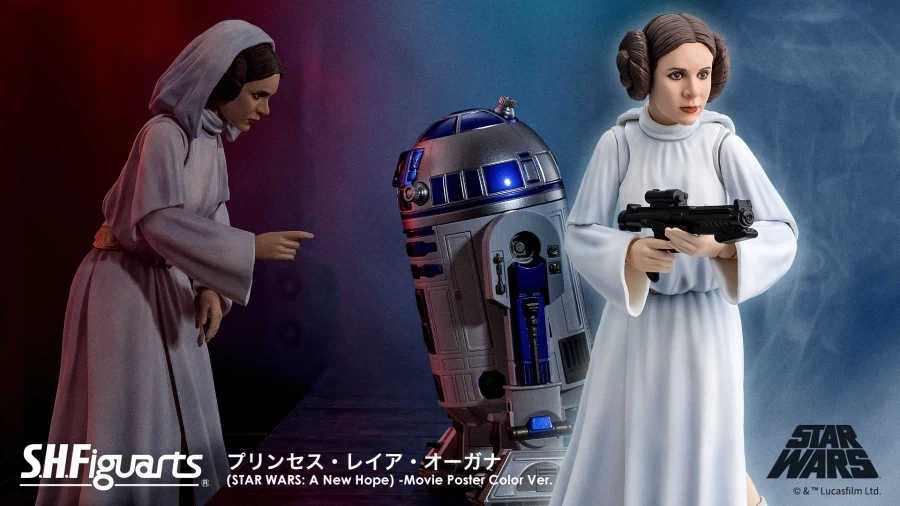 [반다이] S.H.Figuarts 프린세스 레아 오르가나(스타워즈4)무비포스터컬러_1.webp