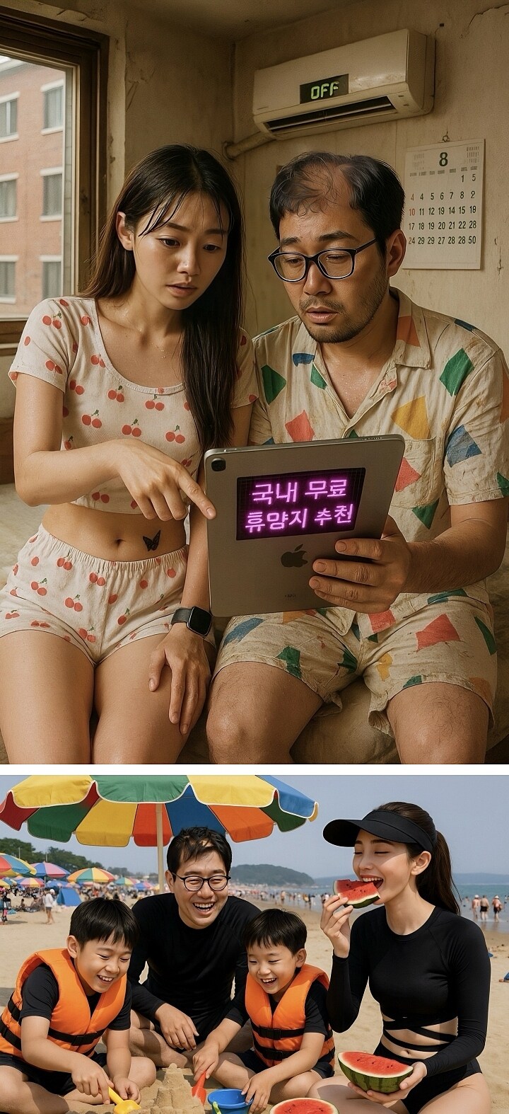 Ai가 그린 흙수저/금수저 가족의 여름휴가.jpg_2.jpg