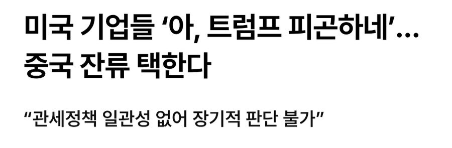 미국 기업들