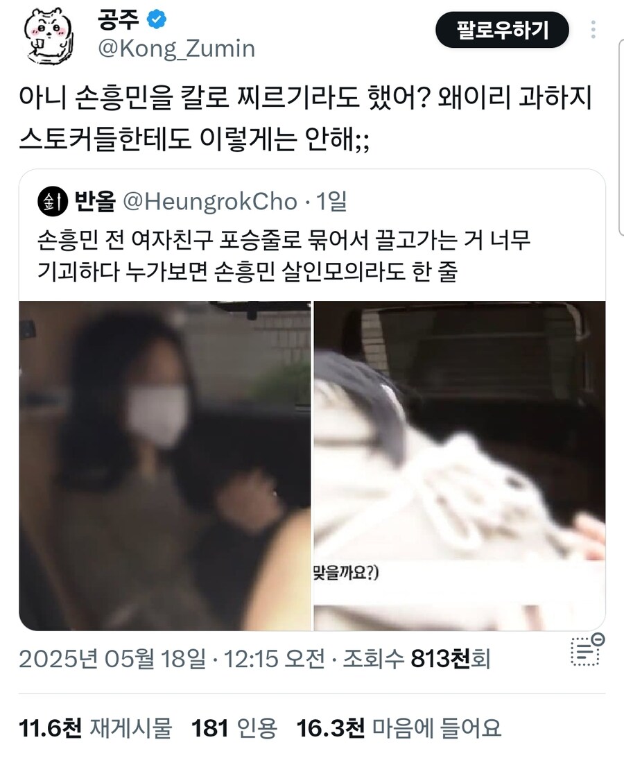 이젠 손흥민 협박 용의자도 쉴드 치는 그분들_1.jpg