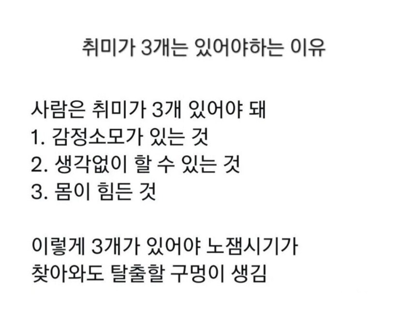 사람이 취미는 3개 있어야 한다는 아카라이브인_1.jpg