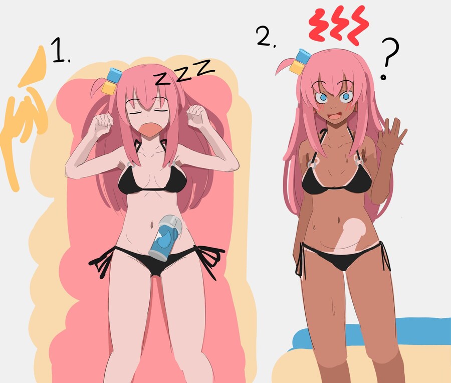 봋치)선탠 실수한 봇치_1.jpg