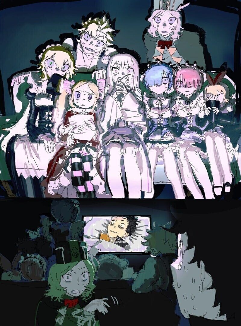 리제로) 리제로를 보는 리제로 캐릭터들_1.jpg
